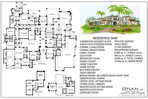 floor plans  sq ft   sq ft luxury house plans mansion floor plan   plan