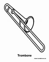 Trombone Coloring Instrument Pages Music Getdrawings Drawing Colormegood sketch template