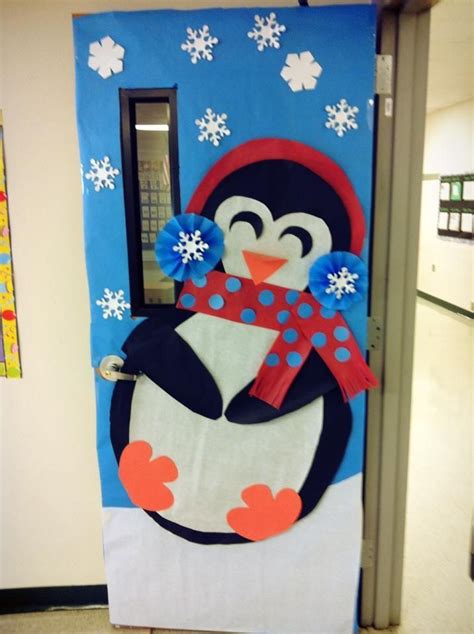winter classroom door decoration winterdecoration january
