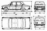 Lada 2106 Blueprints Vaz 1976 Sedan Dimensions Ru Width Curb Weight Mm sketch template