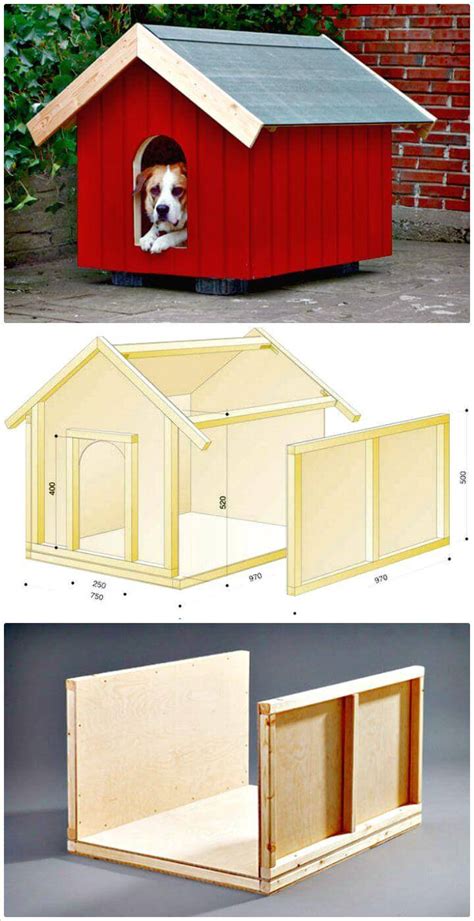 easy diy dog house plans   build  season