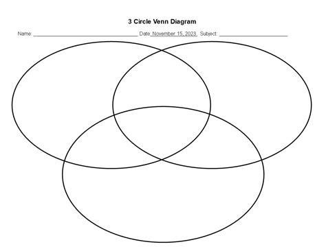 venn diagram templates  allbusinesstemplatescom