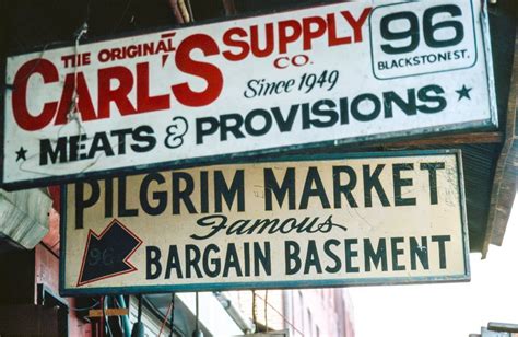 vintage stock photo  market signs boston vsp