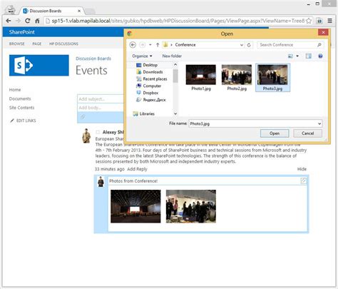 harepoint discussion board for sharepoint screenshots