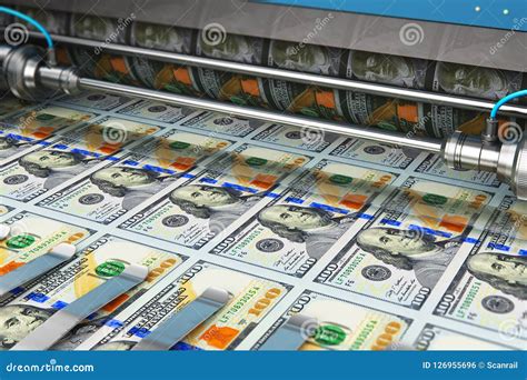 printing   dollar usd money banknotes stock illustration