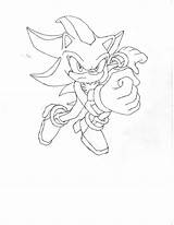 Coloring Sonic Shadow Super Pages Silver Library Clipart Template Popular Line sketch template
