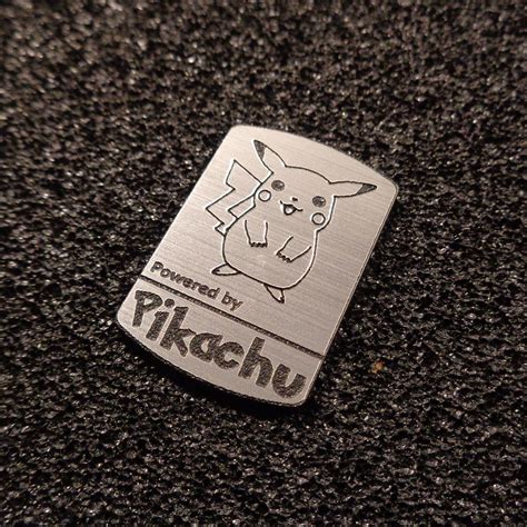 pokemon pikachu logo label decal case sticker badge  etsy uk