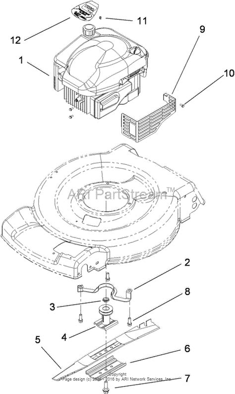 toro   recycler lawn mower  sn   parts diagram  engine