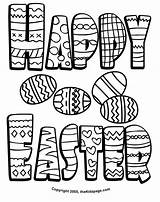 Coloring Easter Pages Happy Printable Kids Popular Wishes sketch template