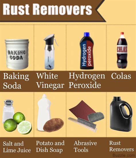 ways household ingredients     clean rust  metal