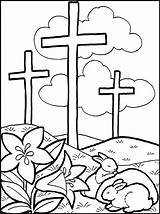 Cross Coloring Stained Glass Printable Pages Getcolorings Easter sketch template