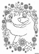 Masha Para Bear Coloring Pages Urso Colorir Desenhos Et Printable Imprimir Marsha Sheets Coloriage Michka Choose Board Visitar sketch template