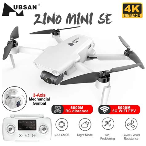 hubsan zino mini se drone  professional gps hd camera  axis gimbal quadcopter mins km fpv