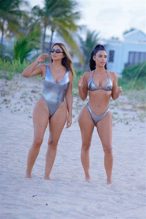 Kim Kardashian And Larsa Pippen Bikini The Fappening 2014