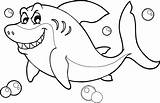 Shark Coloring Pages Cartoon Drawing Sheets Visit Whale Drawings sketch template