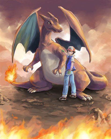 Charizard And Ash Pokemon Pokémon Image De Pokemon Anime