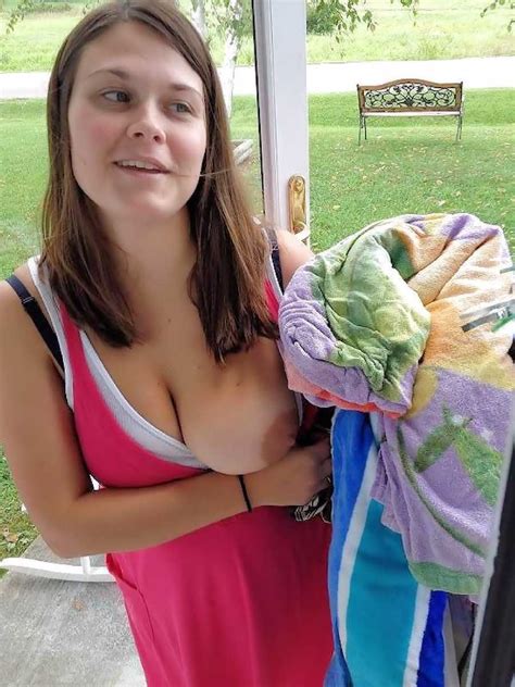 bare boobs real amateurs flashing in public
