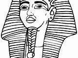 Coloring Tutankhamun Tut King Getdrawings Pages Getcolorings sketch template