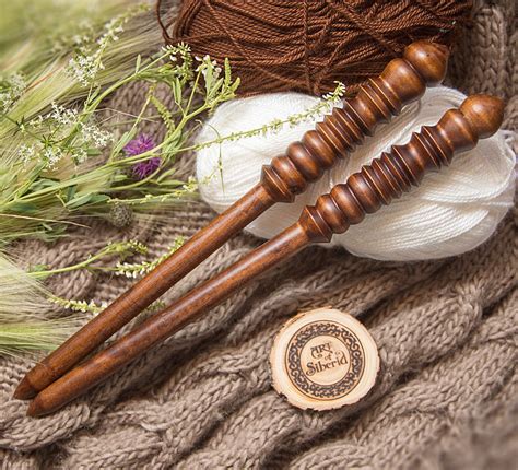 wooden knitting needles mm  exclusive handmade etsy
