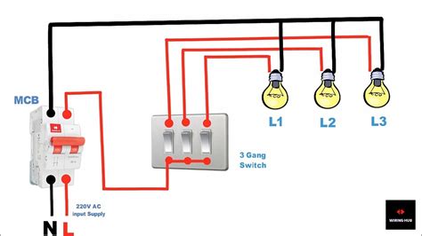 gang light switch wiring diagram