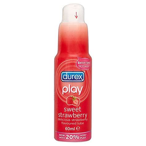 durex play sweet strawberry lubricant 60ml strawberry lube lubricant