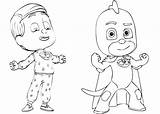 Pj Gekko Pyjamasques Gluglu Pyjamask Pijama Lagartixo Pijamax Pyjamahelden Owlette Malvorlagen Animados Geco Stampare Pajama Pigiamini Heróis Pascher Bellissimo Aka sketch template