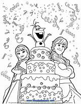 Olaf Anniversaire Kristoff Colouring Hmcoloringpages Dxf sketch template
