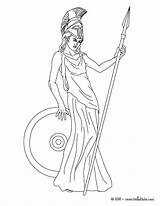 Deusa Grega Libertade Atena Coloring Athena Hellokids sketch template
