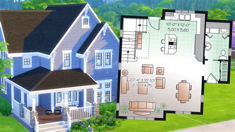 recreate  real house   sims    floor plan youtube