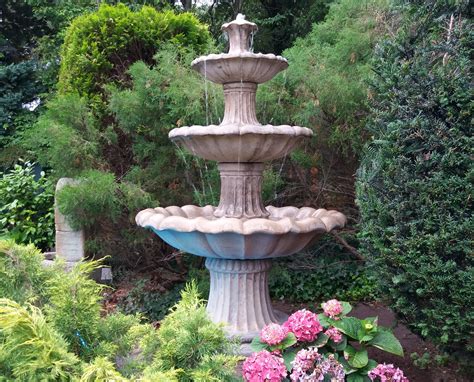 medium  tiered barcelona fountain stone garden ornaments garden statues  uk