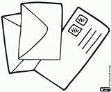Brieven Mail Papier Correspondentie Kleurplaten Kleurplaatkleurplaten Afkomstig Bezoeken Getdrawings sketch template