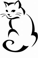 Cat Stencil Outline Eyes Silhouette Tattoo Svg Animal Clip Eye Designs Gato Line Gatos Siluetas Cricut Cats Her Drawing Katze sketch template