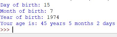 calculate age  date  birth  python pythoneo
