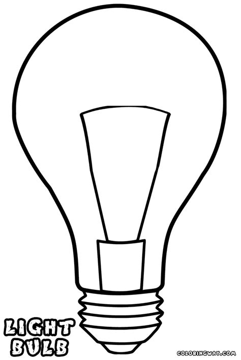 light bulb coloring pages coloring pages    print