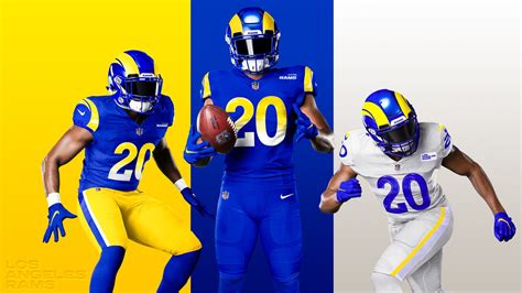 los angeles rams  uniforms jersey redesign unveiled