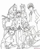 Coloring Pages Anime Soul Eater Book Sheets Characters Printable Adults Da sketch template
