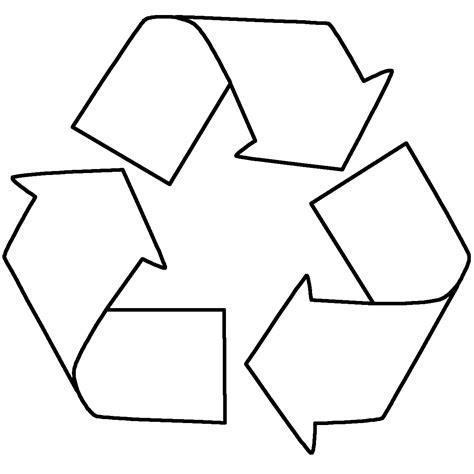 recycling sign coloring page signage pinterest recycling earth