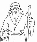 Moses Coloring Bible Pages Sheets Characters Printable Kids Story Color Print School Popular sketch template