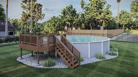 30078 Riverbank Pool Deck Building Plans Only At Menards®