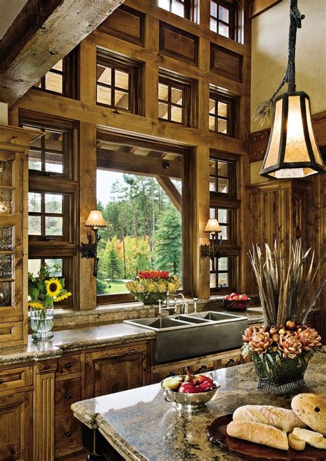 sweet country rustic kitchen idea designed   homesfeed