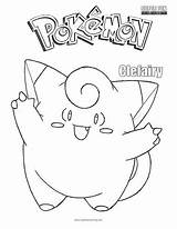 Pokemon Clefairy sketch template