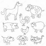 Animales Granja sketch template