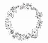 Drawing Floral Embroidery Wreath Patterns Flower Hand Watercolor Draw Wreaths Flowers Designs Illustration Bullet Journal Postcard Inspiration Choose Board sketch template