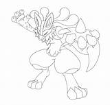 Coloring Lucario Pages Popular Library Coloringhome sketch template