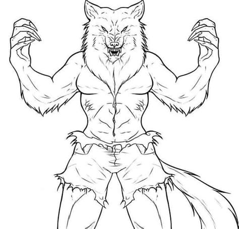 scary werewolf coloring pages lala logsdon