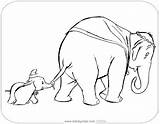 Dumbo Coloring Disneyclips Pages Jumbo Following sketch template
