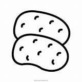 Potato Papas Kartoffeln Batatas Outline Symbol Iconfinder Vecteezy Ultracoloringpages sketch template