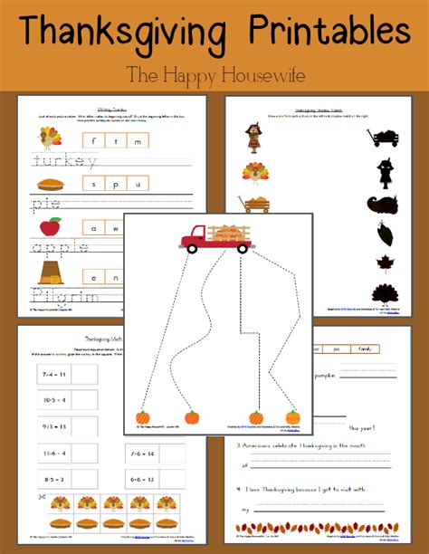 thanksgiving worksheets coloring pages  activity printables