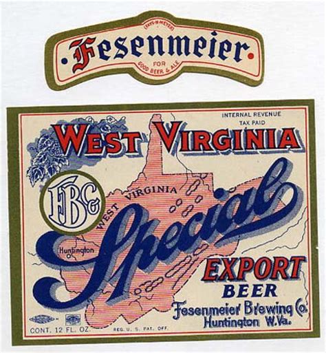 west virginia special beer label huntington wv