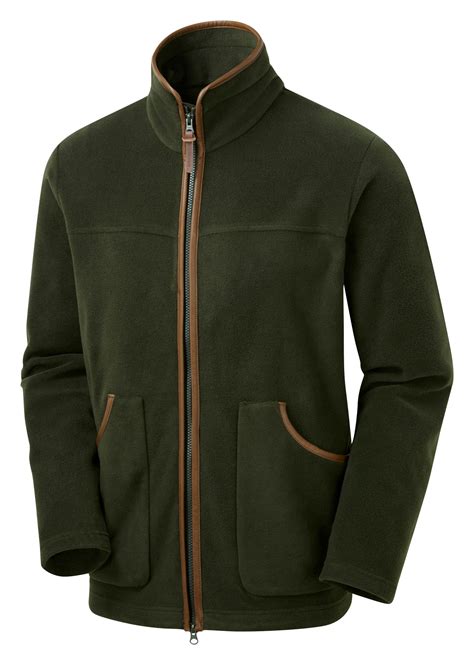 shooterking mens performance fleece jacket green edinburgh outdoor